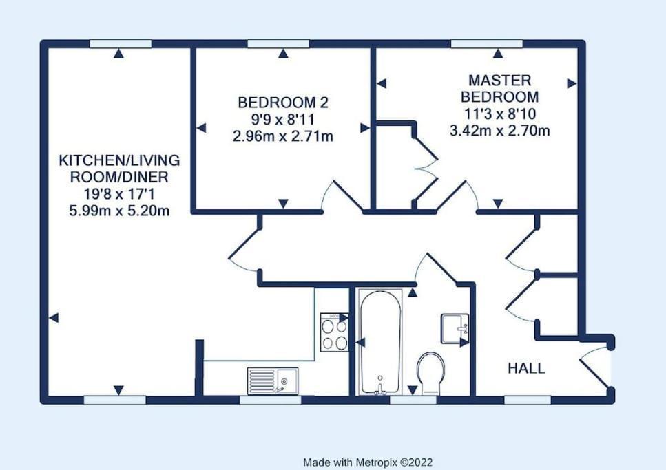 בריסטול Modern 2-Bedroom Apartment מראה חיצוני תמונה